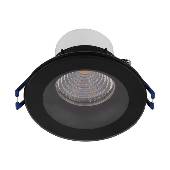 Spot incastrat EGLO SALABATE 99494, LED 6W, 450lm, 4000K, IP20,IP44 Aluminiu, Negru, Sticla, Transparent