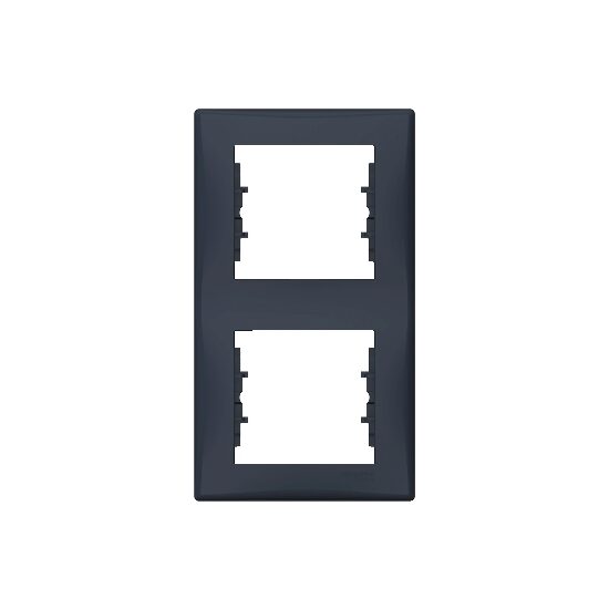 Rama Schneider Electric Sedna verticala SDN5801170, 2 posturi, grafit, pentru priza / intrerupator