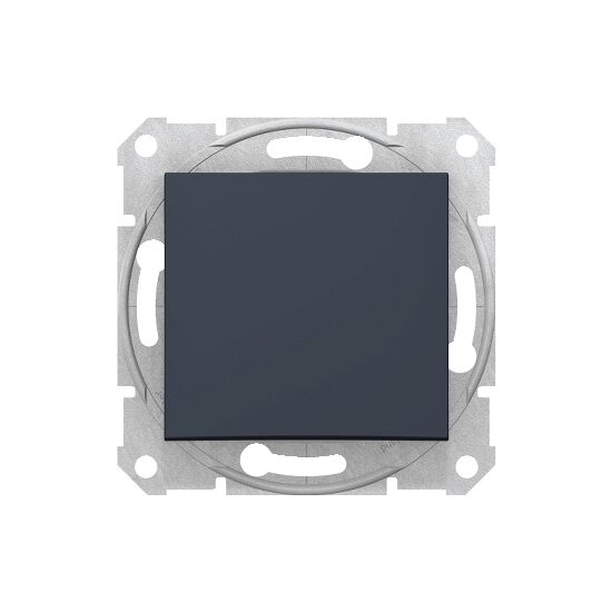 Intrerupator simplu Schneider Electric Sedna SDN0100170, incastrat, grafit, fara rama
