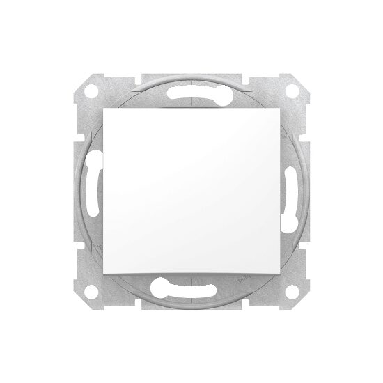 Intrerupator simplu Schneider Electric Sedna SDN0100121, incastrat, alb