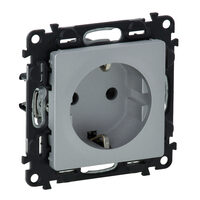 Priza cu protectie copii aluminiu Legrand Valena Life 753320