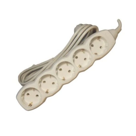 Prelungitoare electrice cu impamantare SPIN SPN2007 5 prize 5m 2200W