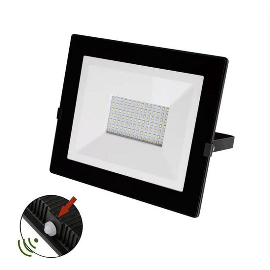 Proiector cu LED si fotocelula 70W IP65 4000K lumina neutra