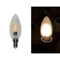 Bec lumanare mat cu LED COG E14 6W 5800K lumina rece