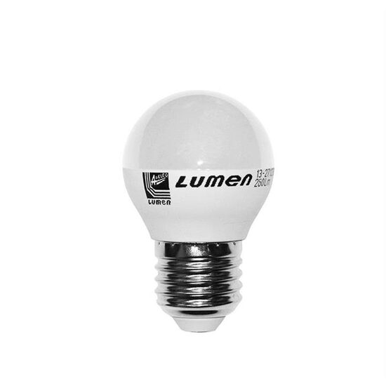 Bec sferic mat cu LED E27 8W 4000K lumina neutra