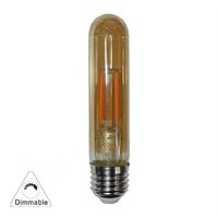 Bec decorativ "tub" auriu cu LED COG dimabil E27 6W 185 mm 2200K