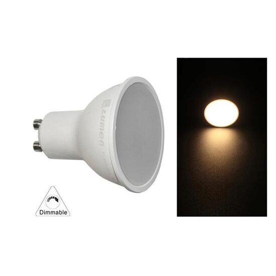 Bec cu LED SMD GU10 230V dimabil 7W 3000K lumina calda