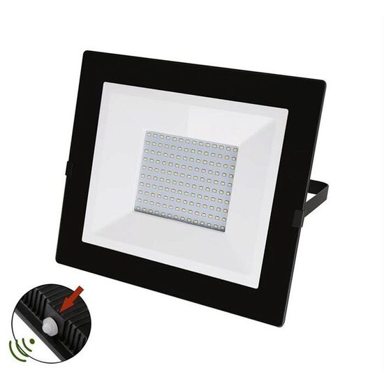 Proiector cu LED si fotocelula 100W  IP65 4000K lumina neutra