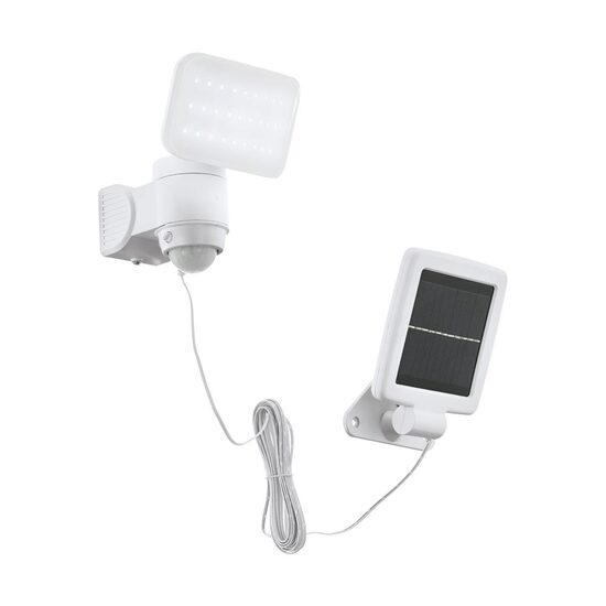 Aplica exterior Eglo CASABAS 98196, SOLAR-LED 5W 470lm 6500K IP44, Plastic, Alb